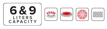 SET DE COCOTTE MINUTE EN INOX-icons