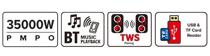 Party Speaker System-icons