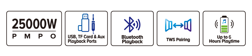 Portable Speaker System-icons